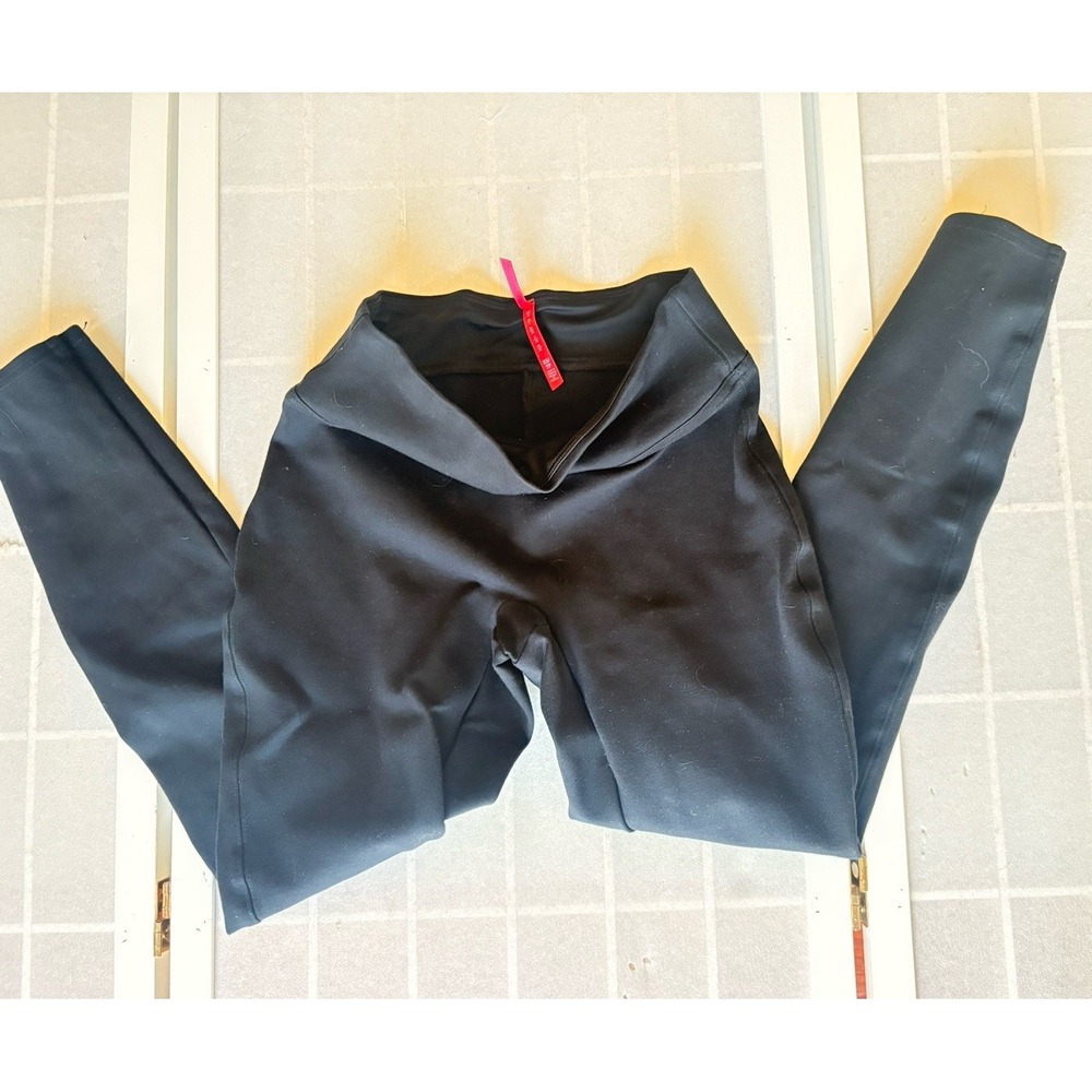 SPANX Black High Waisted Stretch Leggings XS Ankle Pants Compression